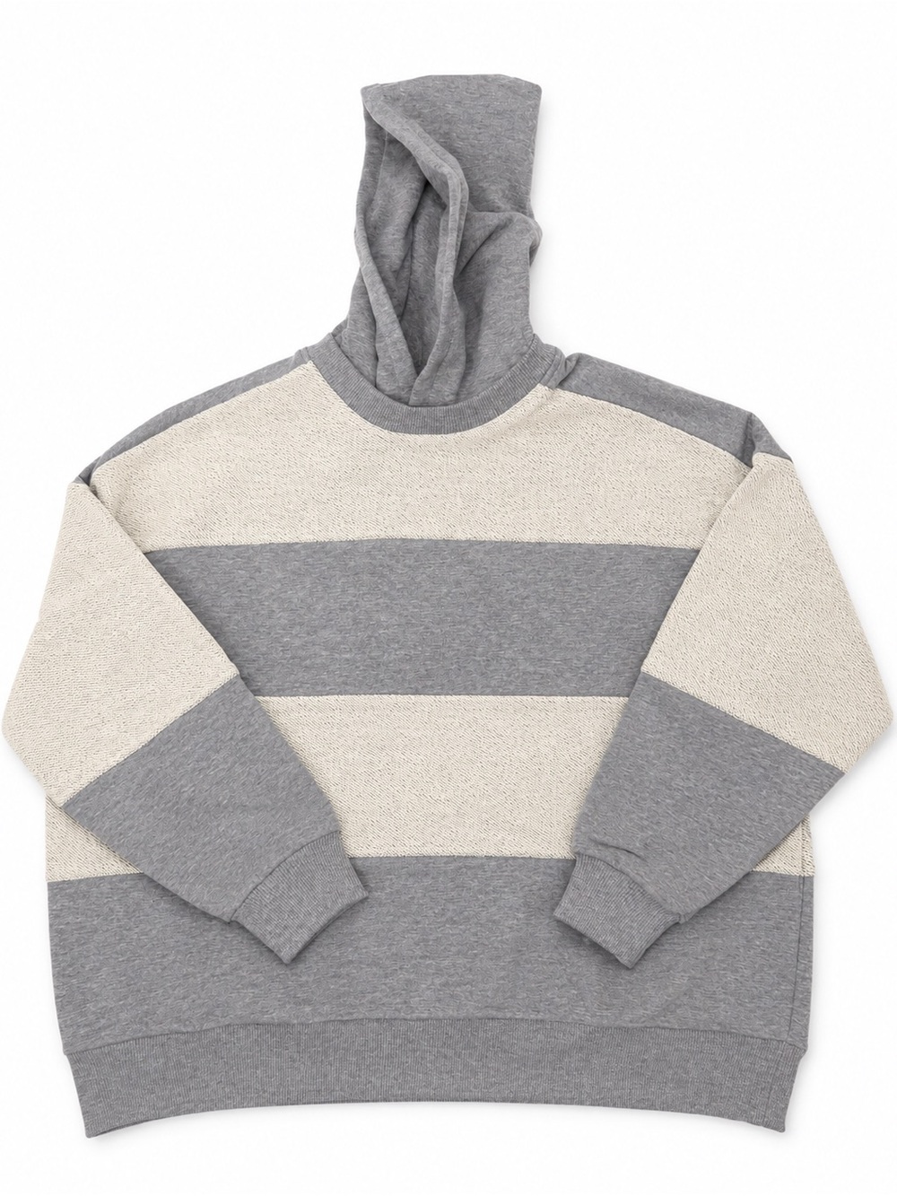 WE-AR4 Inside Out Hoodie Grey Heather Size L NWT Oversized Designer Sweatshirt - Picture 3 of 8
